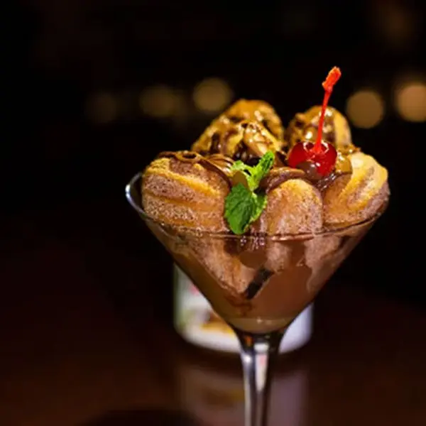 Mini Churros com Nutella